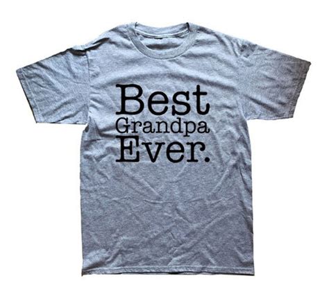Best Grandpa Ever Casual T Shirts Fathers Day T T Shirts Etsy