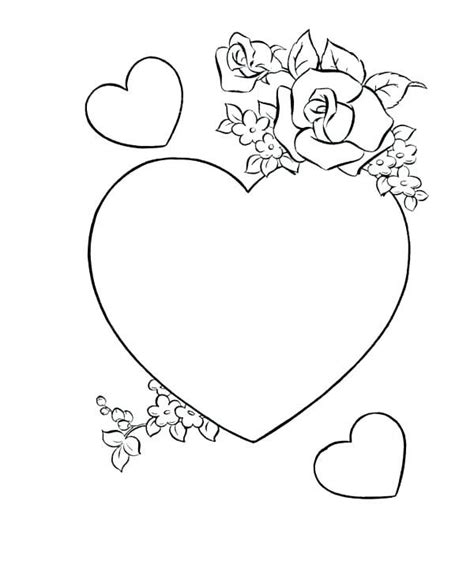100% free valentines day coloring pages. Roses and Hearts Coloring Pages - Best Coloring Pages For ...