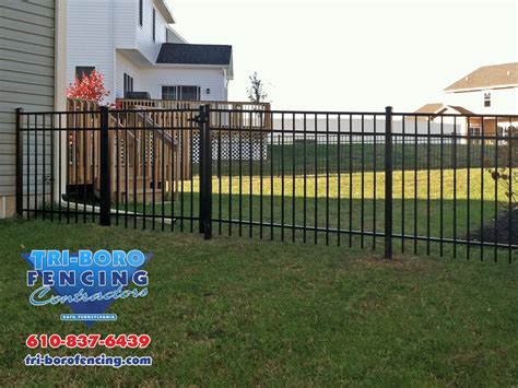 Are you looking for backyard or front yard fence designs and ideas? Black Ornamental Aluminum Fence | Backyard fences ...