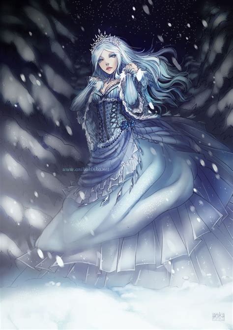 Anikakinka Professional Digital Artist Deviantart Snow Queen
