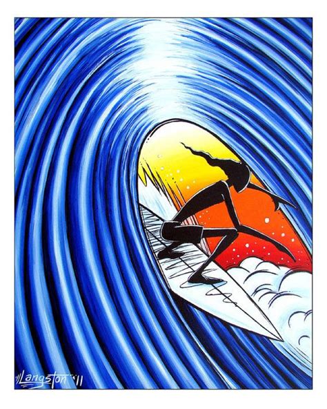 Tribal Surf Art Series Ocean Art Beach Fine Art By Artbylangston