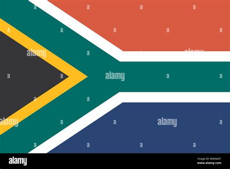 bandera de sudáfrica la bandera de la república de sudáfrica ilustración vectorial pretoria