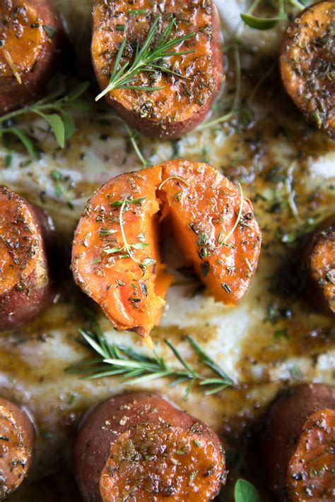Savory Butter Roasted Sweet Potatoes With Brown Sugar The Forked Spoon