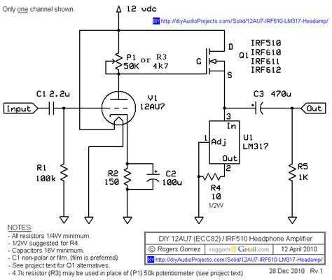 Diy Headphone Amplifier Schematic Diagram Pdf Circuit Diagram