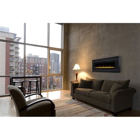 This wall mounted electric fireplace has 3 different mounting options. Dimplex Prism 50" Wall Mount Linear Electric Fireplace ...