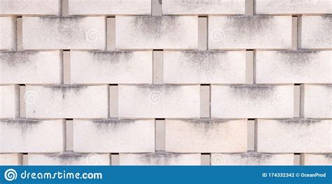 Concrete Stacked Stone Tile Background Grey Cinder Block Wall Gray
