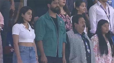Sara Ali Khan Arrives To Watch Ipl Final With Vicky Kaushal Pictures