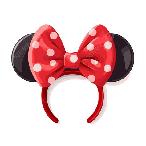 Mouse Ears Vector Sticker Clipart Minnie Mouse Ears With Big Bows On