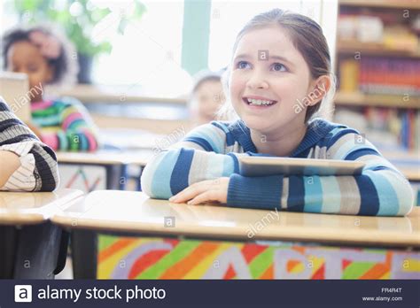 Students In Elementary Classroom Stock Photo Alamy