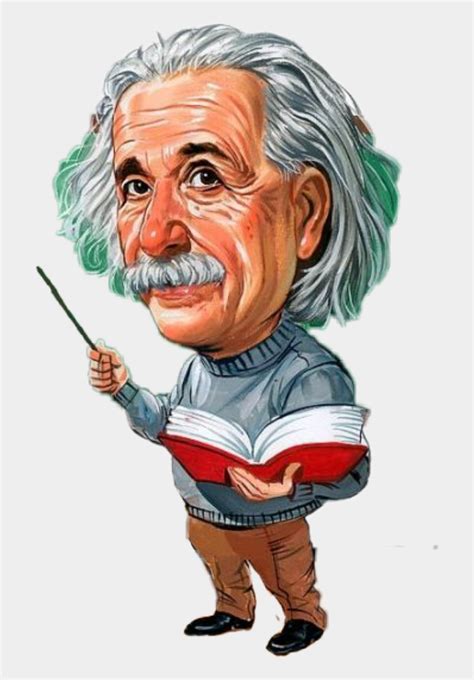Albert Einstein Cartoon Png Cliparts And Cartoons Jingfm Caricature