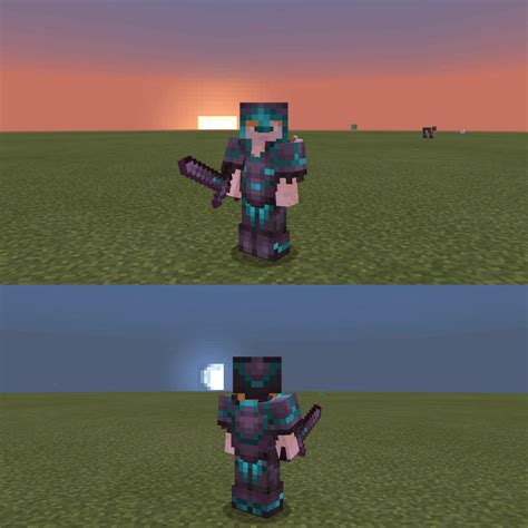 I Added Some Diamond Accents To Netherite Armor Minecraft