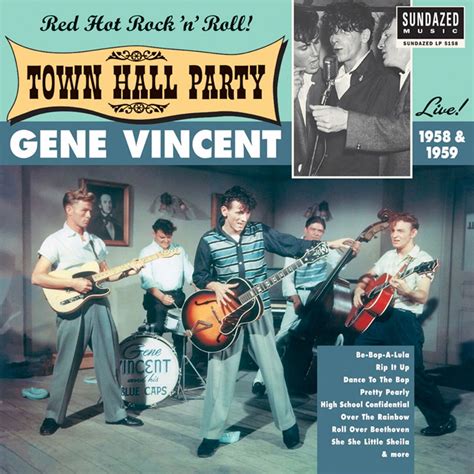 Gene Vincent Gene Vincent Live At Town Hall Party 1958 And 1959 Lp