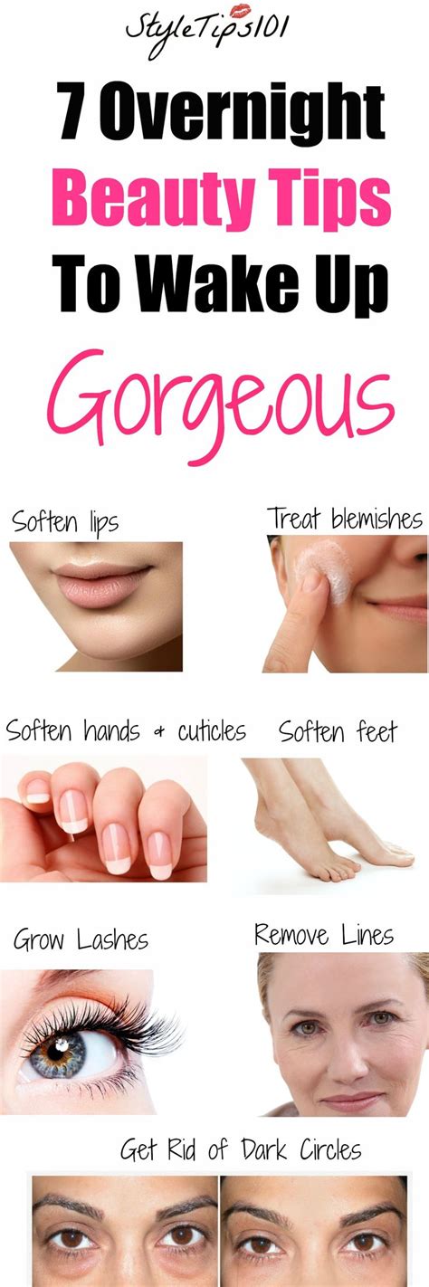 Overnight Beauty Tips Overnight Beauty Skin Care Tips Beauty Hacks