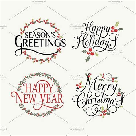 Make'em smile, grin, giggle, guffaw. Happy Holidays Templates Set. Creative Card Templates | Christmas templates free, Holiday ...