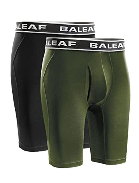 buy baleaf men s performance boxer briefs 9 athletic underwear long leg cool dry with fly 2