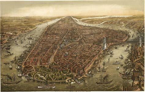 Edit Free Photo Of Manhattannew York City1870mapold