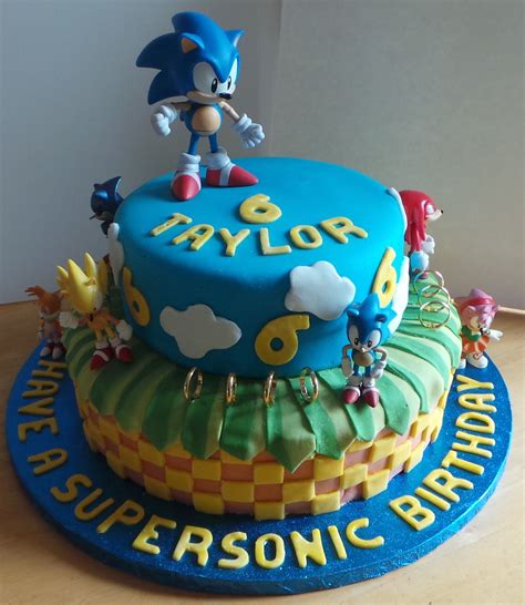 Sonic The Hedgehog Cake Sonic Cake Sonic Birthday Cake