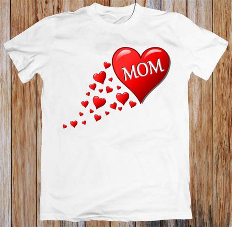 Mothers Day Mom In Heart T Shirt Ronole Mothers Day T Shirts T Shirts For Women Long
