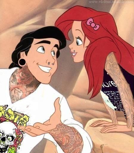La Sirenita Tumblr Princesas Disney Tatuadas Tatuajes Disney Personajes Disney
