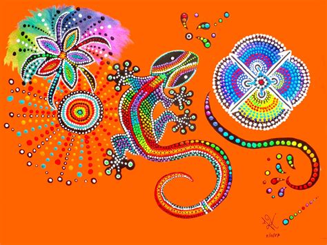 Peinture Acrylique Inspiration Aborigène, Peinture par ...