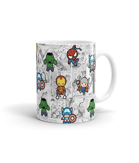 buy the marvel superhero comic ceramic coffee mugs white online in india celfiedesign