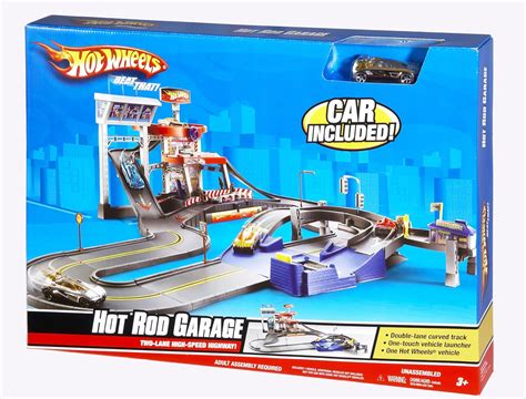 Hot Wheels Deluxe City Hot Rod Garage Playset Uk Toys And Games