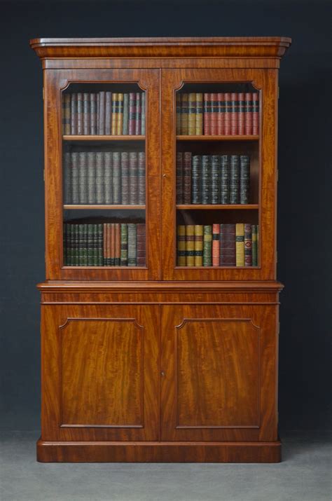 Victorian Library Mahogany Bookcase Antiques Atlas