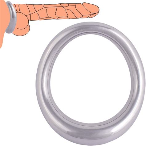 Amazon Com Cock Ring Metal Penis Ring Is Sleek And Comfortable Cock