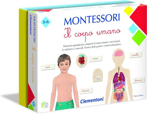 Clementoni 16103 16103 Montessori The Human Body Educational Game