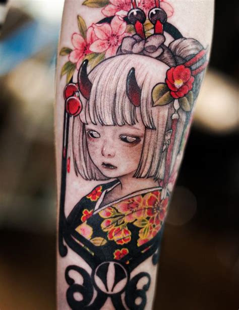 Devil Girl Tattoo By Neondrugart Tattoonow