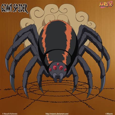 Giant Spider By Miaovic On Deviantart Naruto Summoning Anime Naruto