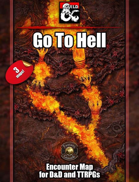 Go To Hell Battle Maps W Fantasy Grounds Support Dungeon Masters Guild Dungeon Masters Guild