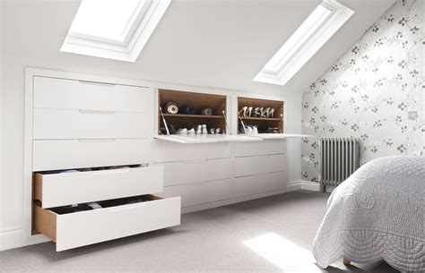 Drawers And Shoe Cupboards In Loft Storage Bedroom Attic Bedroom Storage Attic Bedroom Designs
