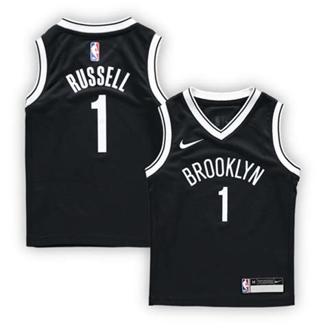 The brooklyn whites were the nets' original home jersey upon their move to barclays center. Preschool Brooklyn Nets D'Angelo Russell Nike Black Replica Jersey - Icon Edition