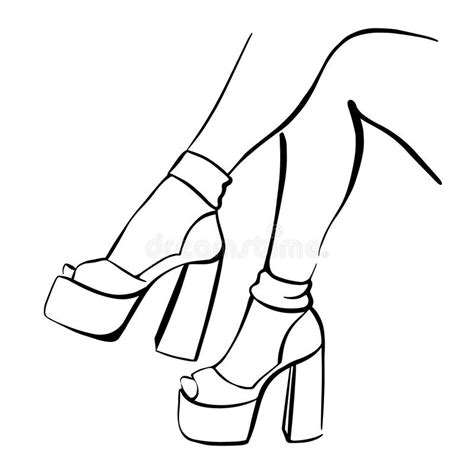 Sexy Legs High Heel Shoes Stock Illustrations 314 Sexy Legs High Heel