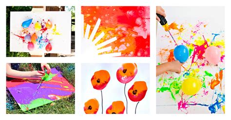 22 Easy And Awesome Balloon Painting Ideas For Kids Kids Activities Blog