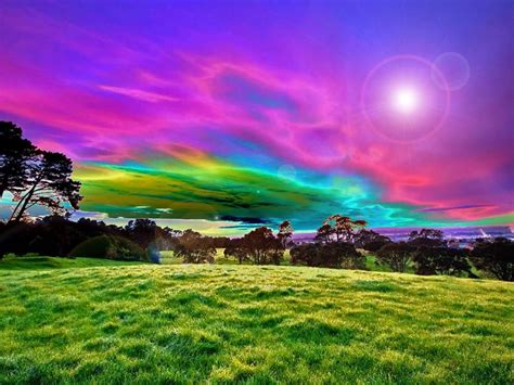 Colorful Sky Pretty Sky Rainbow Colors Mother Nature