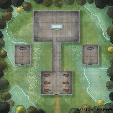 Oc Swamp Tomb 30x30 Battlemap 4200x4200px Rdnd