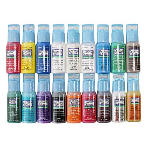 Gallery Glass 2 Oz Window Color Acrylic Paint Set Best Selling Colors I 18 Pack Promoggi