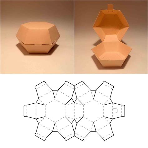 Box With Handle Template Square Box Cube Box Favor Box G Inspire
