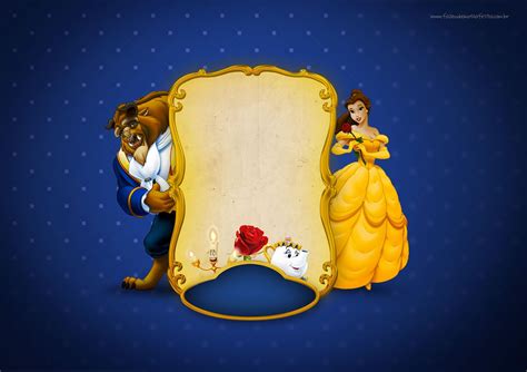 Beauty And The Beast Party Free Printable Invitations Oh My Fiesta