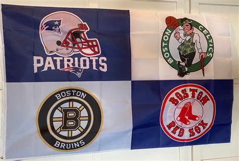 Boston Sports Teams 4 Logo Sports Teams Flags 3x 5 New Etsy