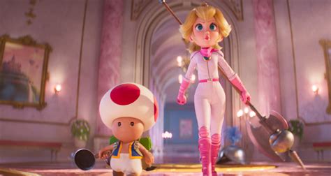 princess peach and toad get ready to fight in ‘super mario bros trailer watch now anya
