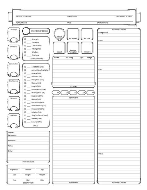 I answered with the 3.5 because this is the official 3.5 character sheet as it appears in the back of the 3.5 player's handbook. The Best D&d 5e Spell Sheet Printable | Randall Website