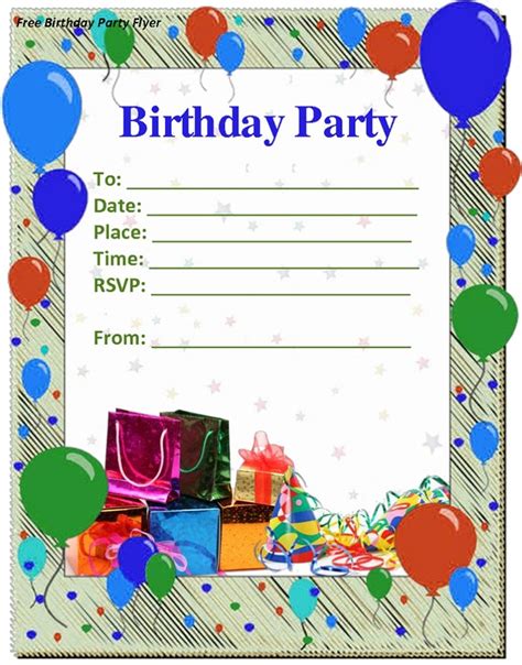 Childrens Birthday Invitation Template With Images Create Birthday