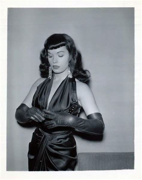 Bettie Page Those Fabu Gloves Ingrid Bergman Vintage Burlesque