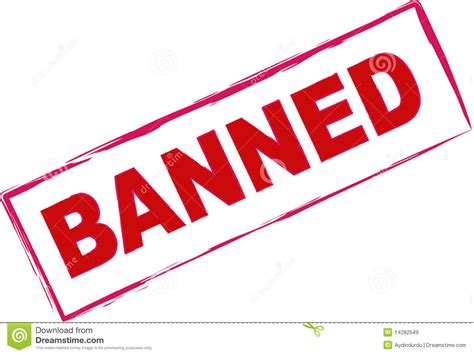 Red Banned Stamp Royalty Free Stock Images - Image: 14282549