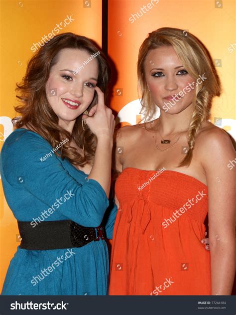 Los Angeles May 14 Kay Panabaker Emily Osment At The Disney Abc