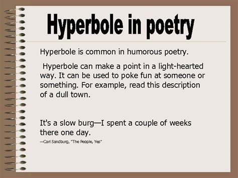 An Example Of A Hyperbole Poem