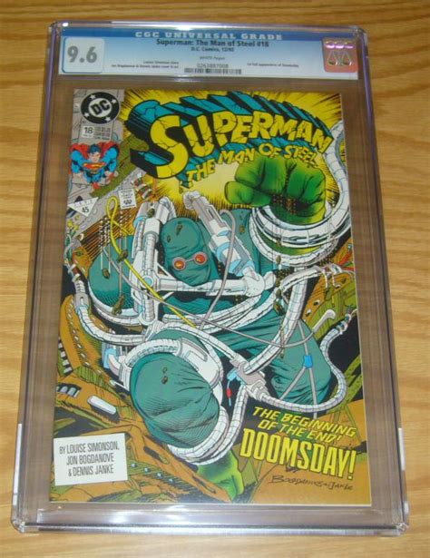 Superman The Man Of Steel 18 Cgc 96 First Appearance Of Doomsday